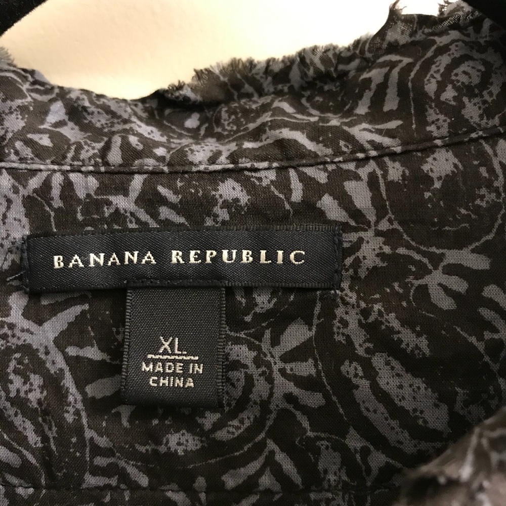 Banana Republic Cotton Blouse XL - Picture 2 of 7